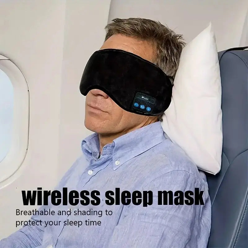 Headphone Bluetooth Wireless Smart 3D Eye Mask Patch