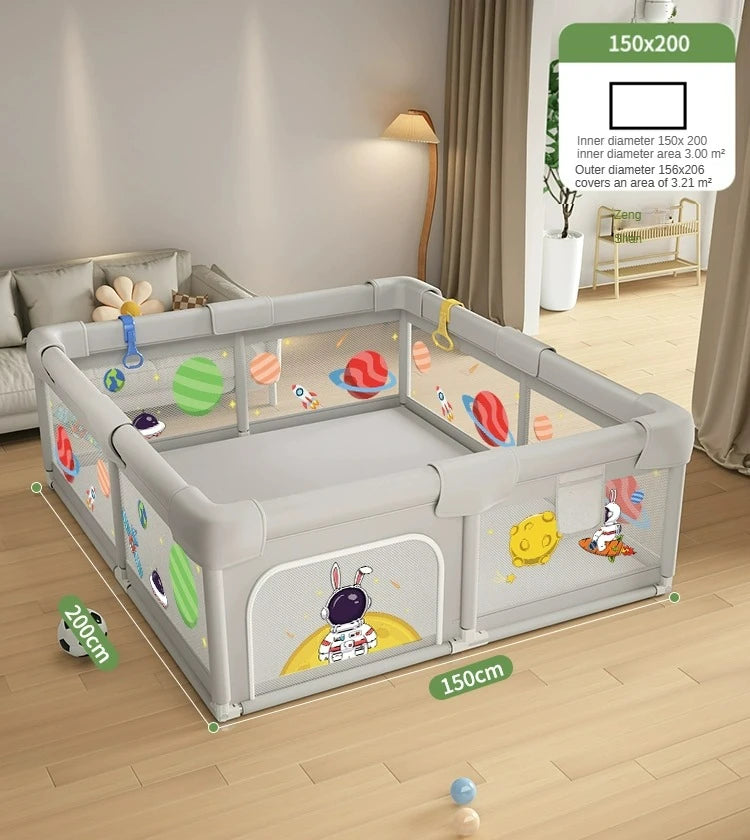 Baby Play Playpen Washable Baby Guardrail Indoor Children's Household Crawling Protective Mat Sponge To Prevent Bumps