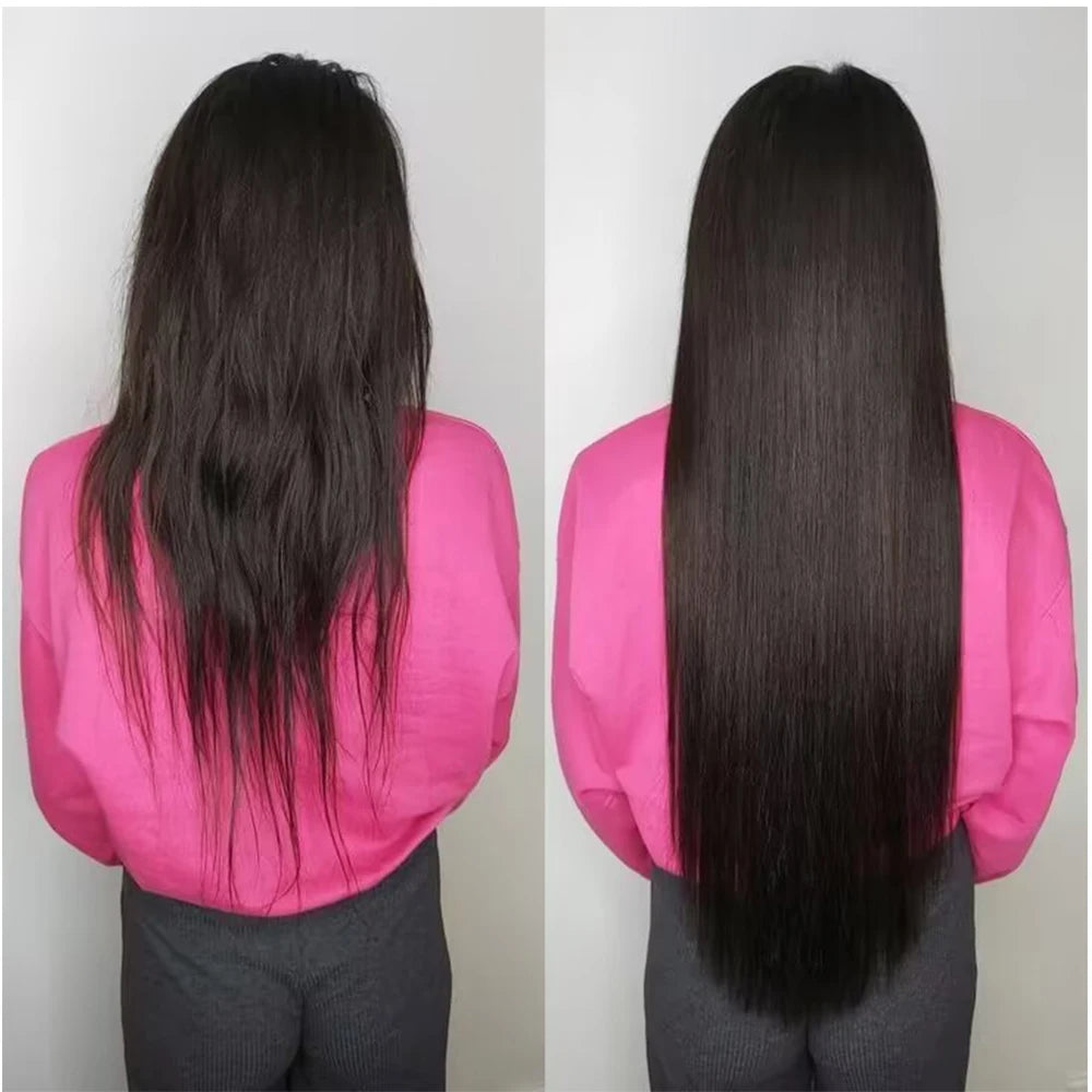 Doreen 160G 200G 240G Volume Series Brazilian Machine Remy Straight Clip In Human Hair Extensions Full Head 10Pcs 16 to 24 Inch