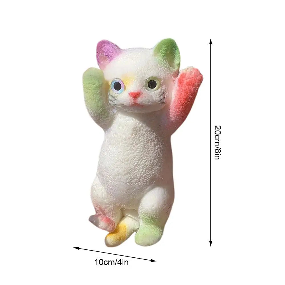 Anxiety Relief Cat Toy Realistic Cat Squeeze Toy for Stress Relief Soft Tpr Fidget Toy for Kids Teens Adults
