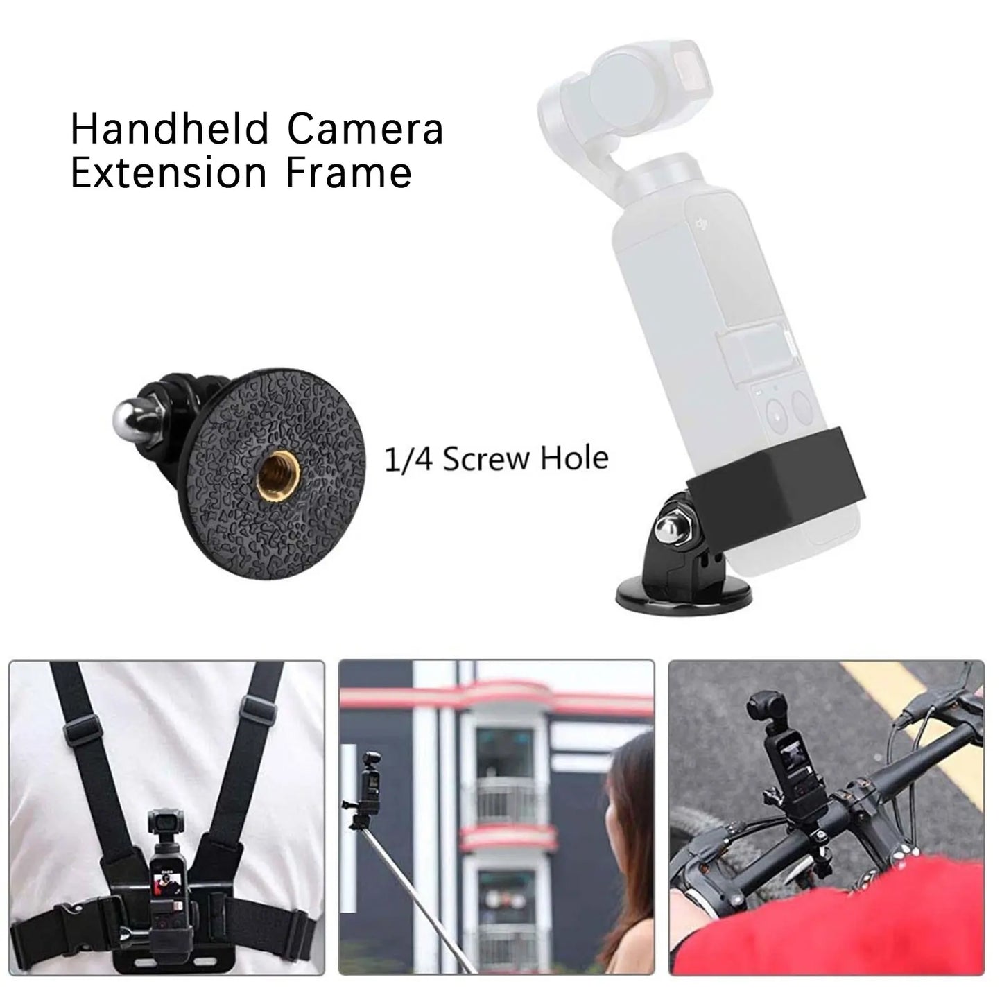 Extension Frame Fixing Bracket Stand Adapter Set Accessory For DJI Pocket 1/2 Extension Frame for DJI Pocket 1/2