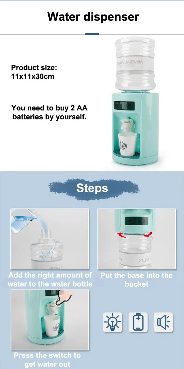 Kitchen Toys Set Kids Pretend Play Home Appliances Washing Machine Toaster Microwave Juicer Egg Cooker Girls Boys Play House Toy