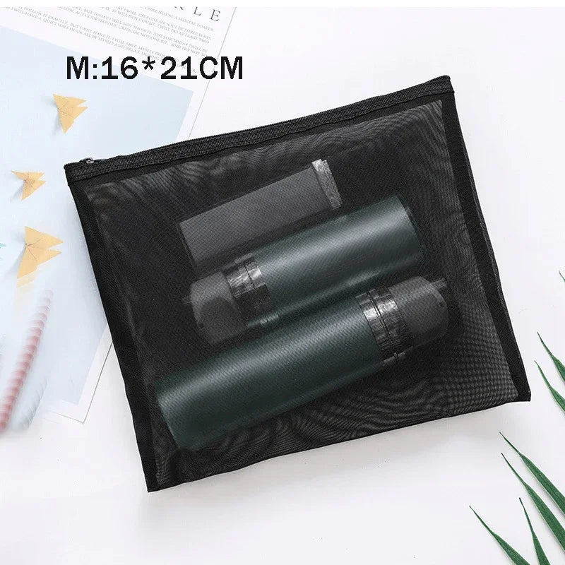 Mesh Cosmetic Travel Storage Makeup Bag Organiser