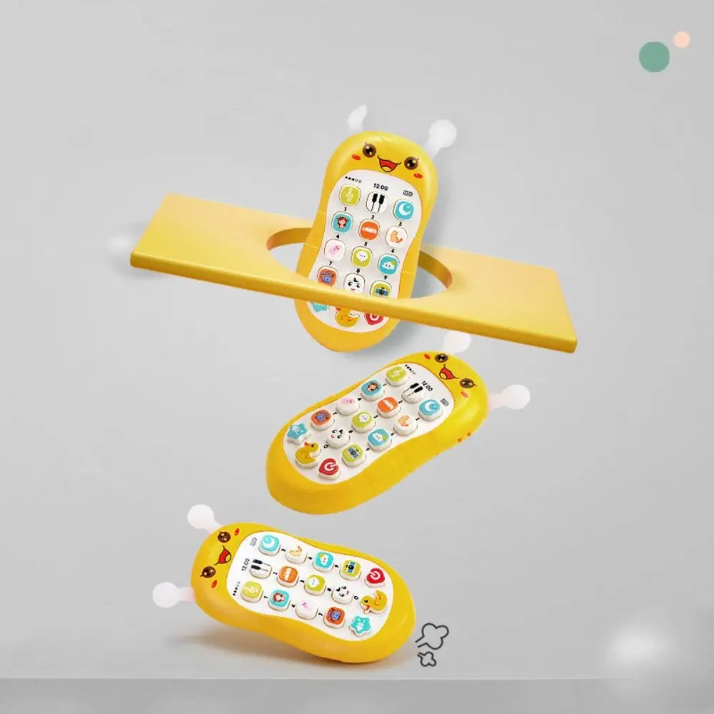Simulation Phone Electronic Baby Cell Phone Toy Electronic Voice Toy Phones Musical Toys Silicone Safe