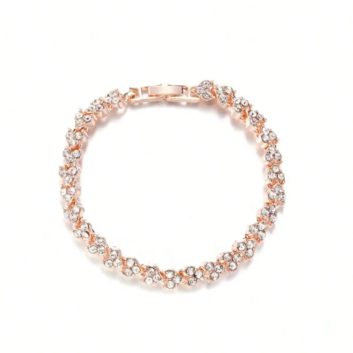 Roman Style Woman Crystal Diamond Bracelet
