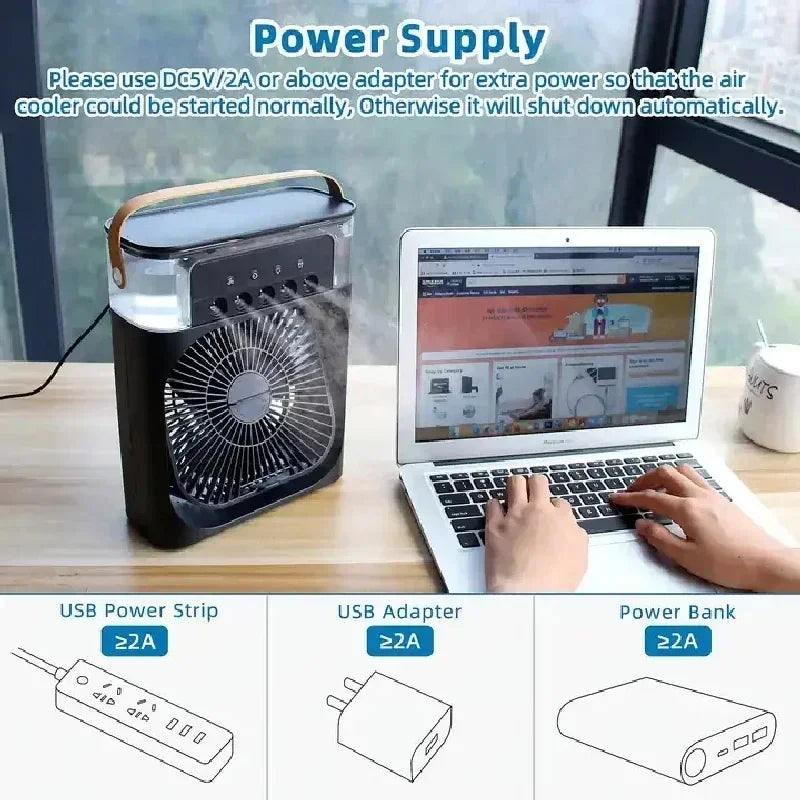 LED 3 In 1 Fan AIr Conditioner