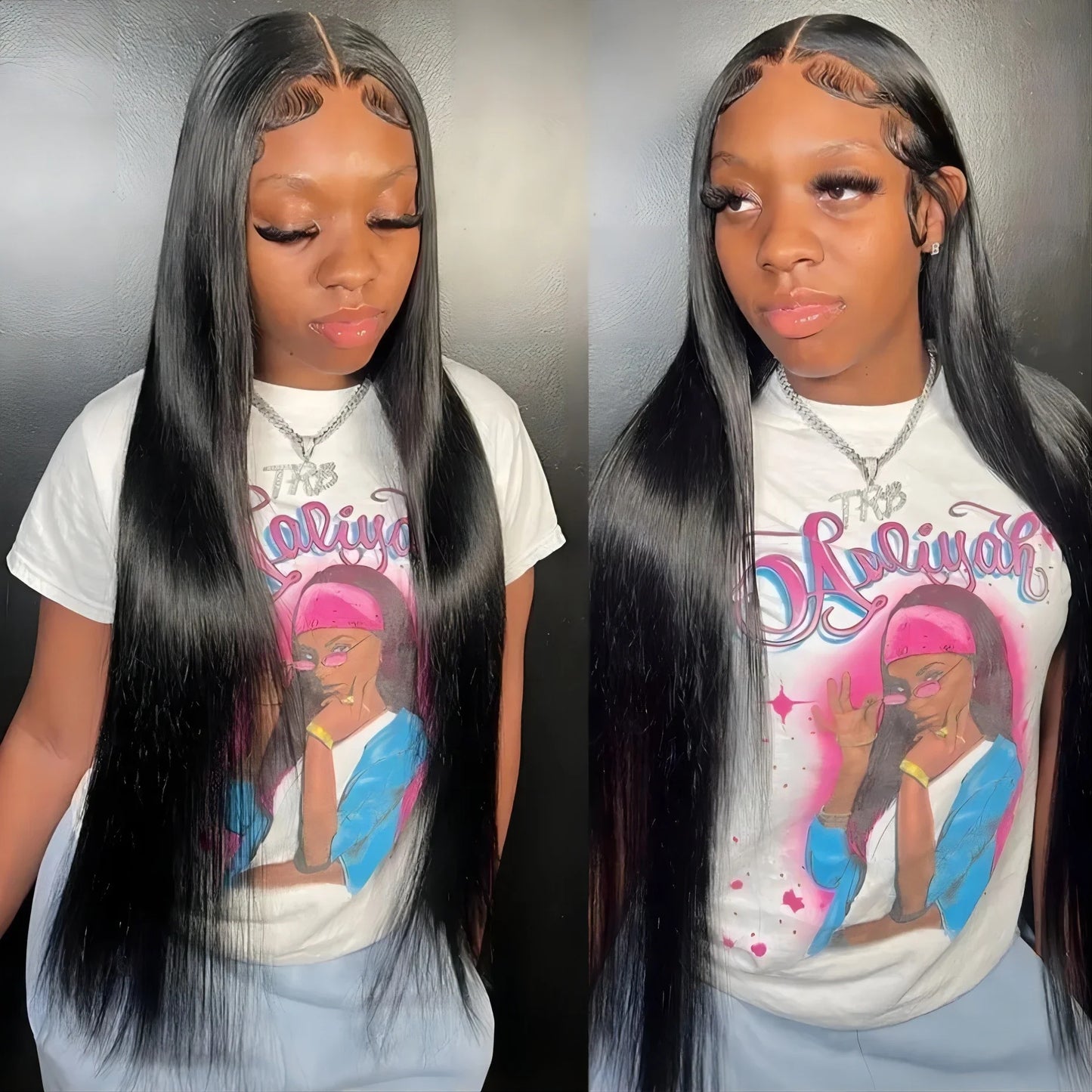 Lafino 200% Density Hd Lace Wig 13x6 Human Hair Straight 13x4 Lace Front Wig Human Hair Bone Straight Black Wig Brazilian Hair