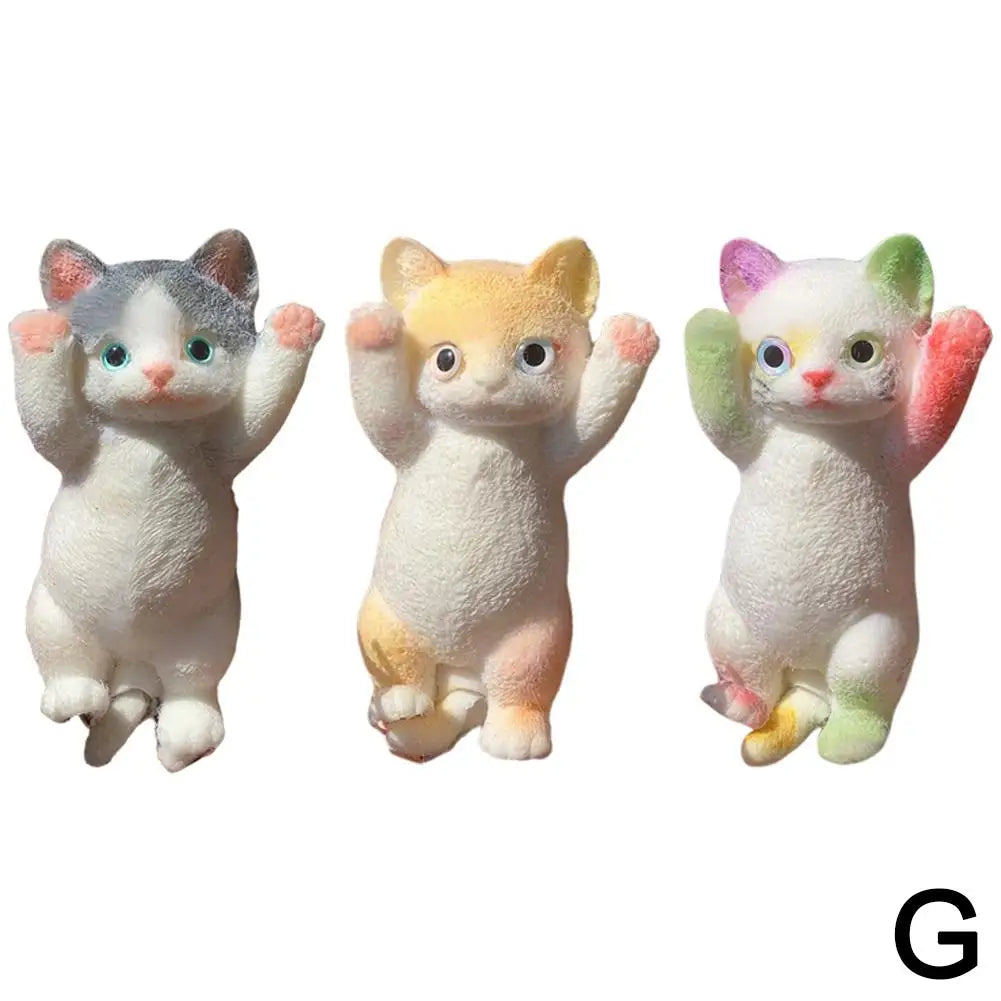 Anxiety Relief Cat Toy Realistic Cat Squeeze Toy for Stress Relief Soft Tpr Fidget Toy for Kids Teens Adults