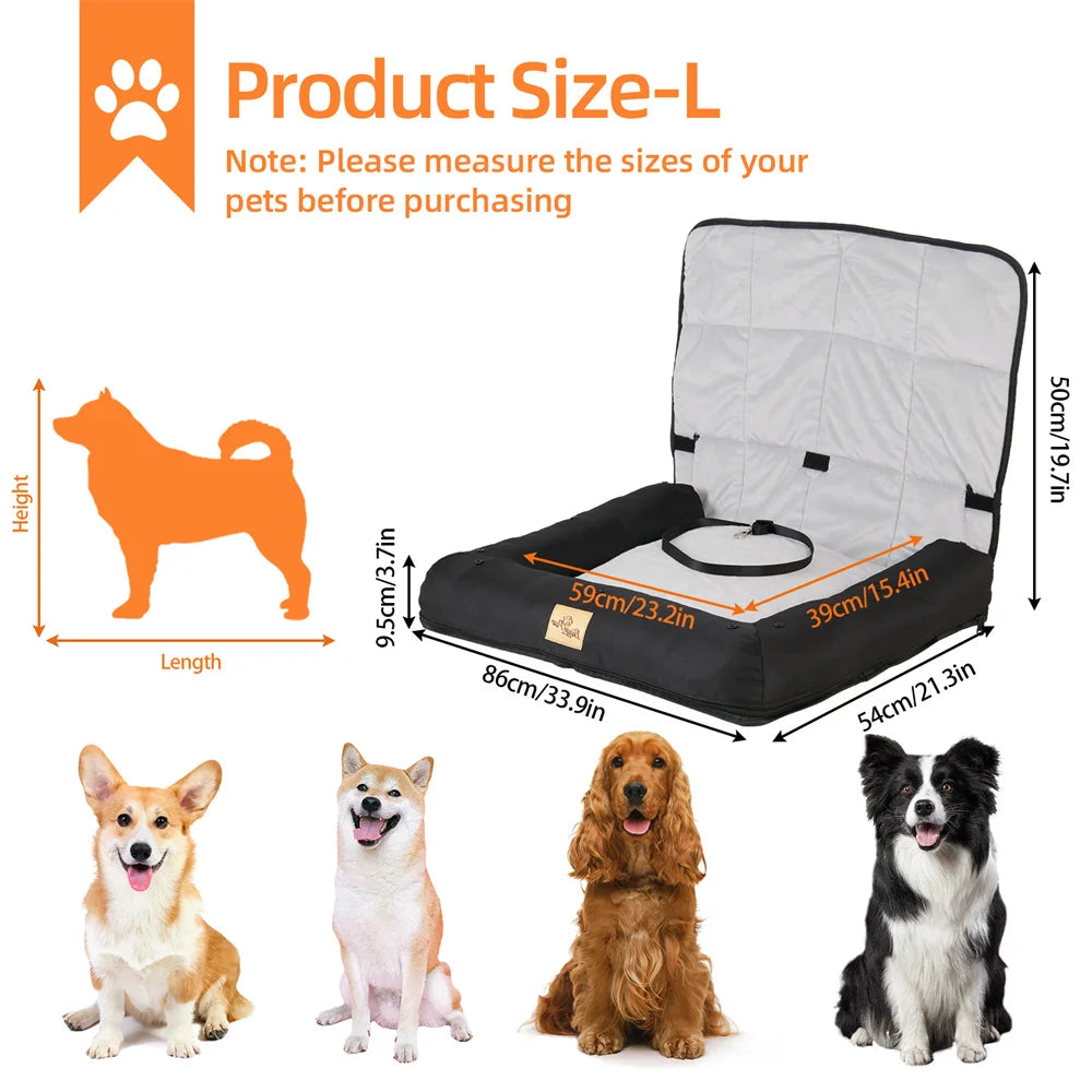 Comfy Portable Dog Car Seat Bed
