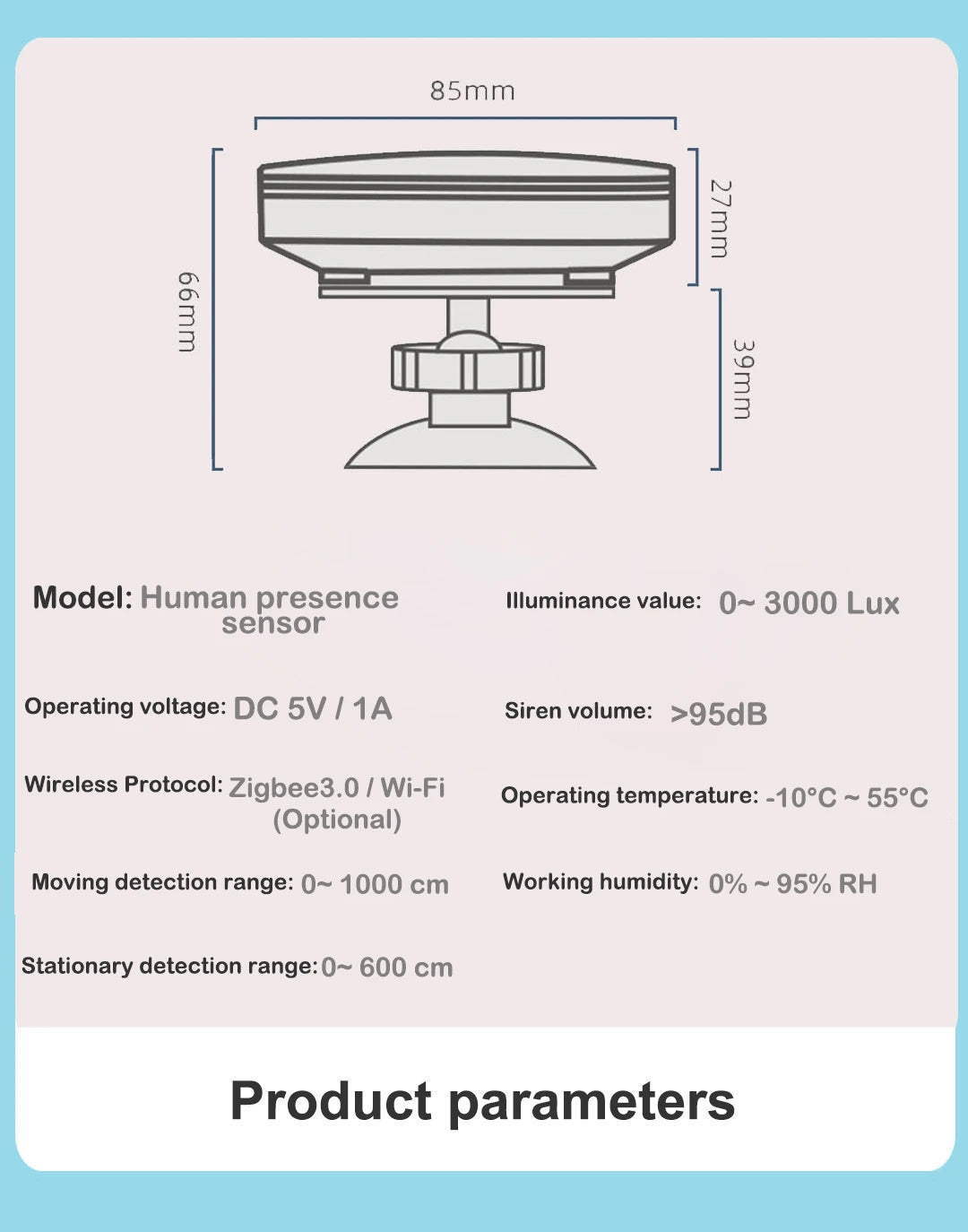 Tuya WiFi Smart Human Body Presence Detector