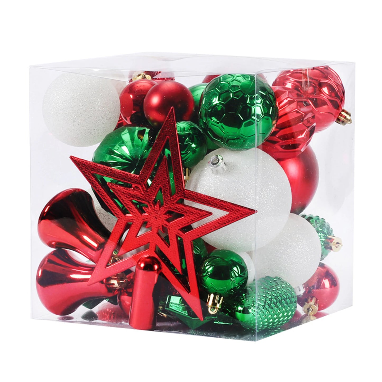 Christmas Tree Hanging Balls Decoration Easy to Hang Lightweight Durable Balls for Parties Weddings Office Buildings MIAO