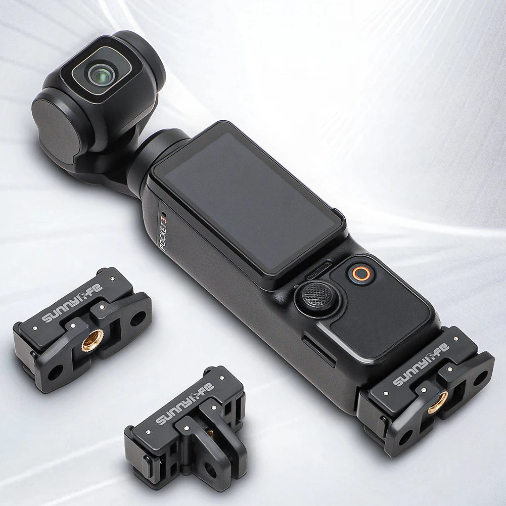 Quick Release Magnetic Mount Adapter 1/4 Screw Foldable Extension Bracket Tripod Adapter for DJI Osmo Pocket 3 Camera