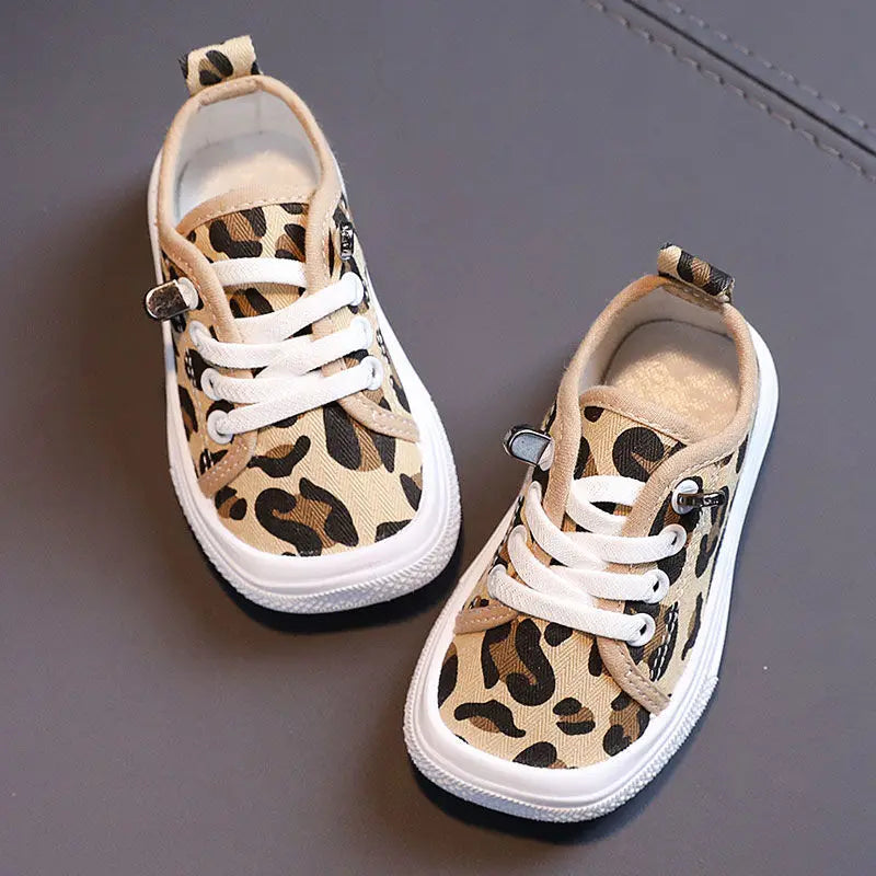 Girls Non-slip Tennis Shoes Infant Toddlers Square Toe Children's Sport Shoes Breathable Causal Lace Up Canvas Sneakers Boys