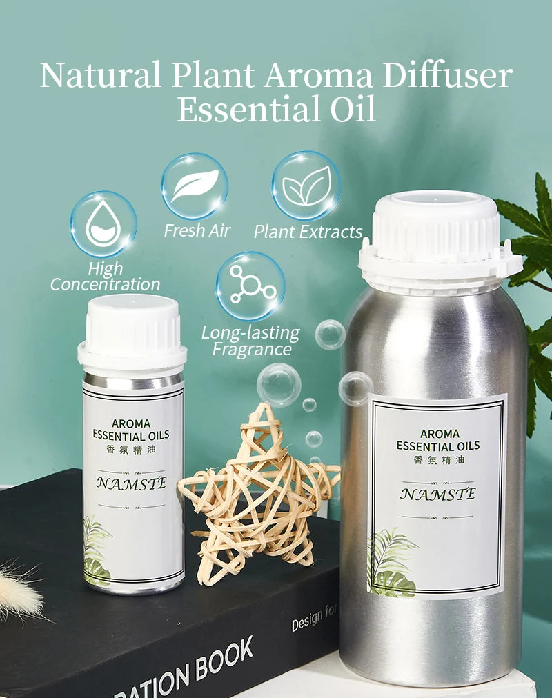100ml Diffuser Essential Oil Pure Plant Aromatic Fragrance Scent