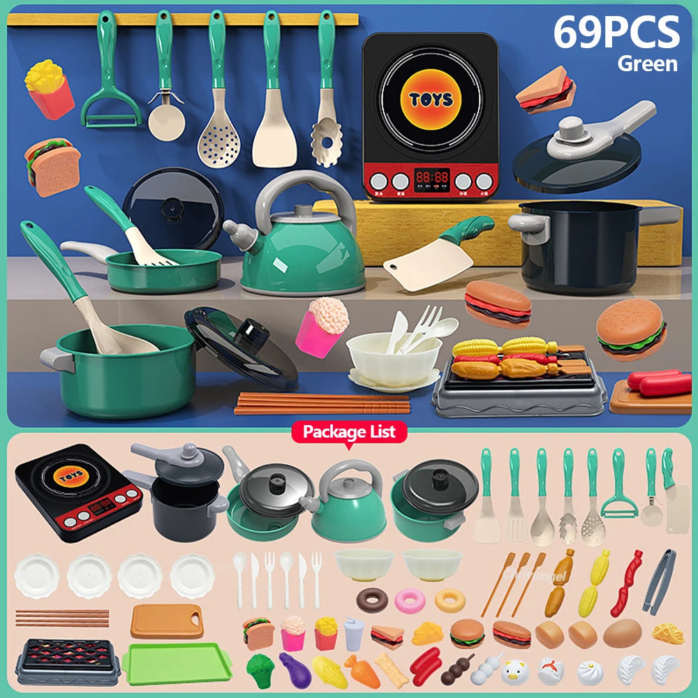 59pc Pretend Cooking Set
