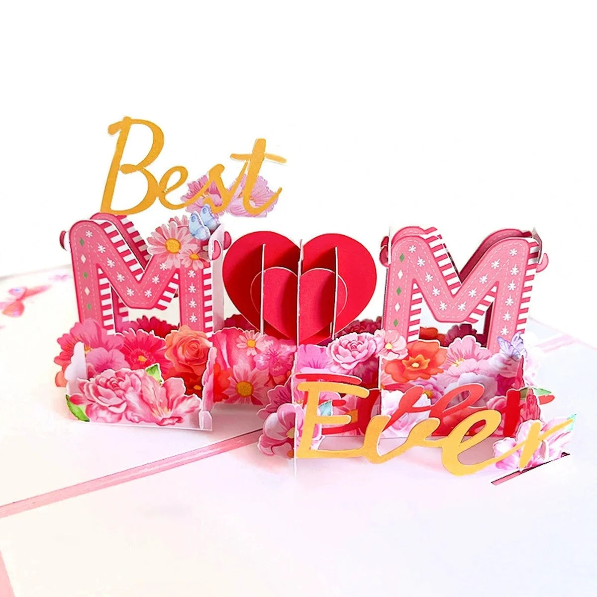 3D Pop-Up Happy Birthday Rose Card - Perfect for Anniversaries, Mother's Day, Weddings - Greeting Women,Youngsters with Envelope