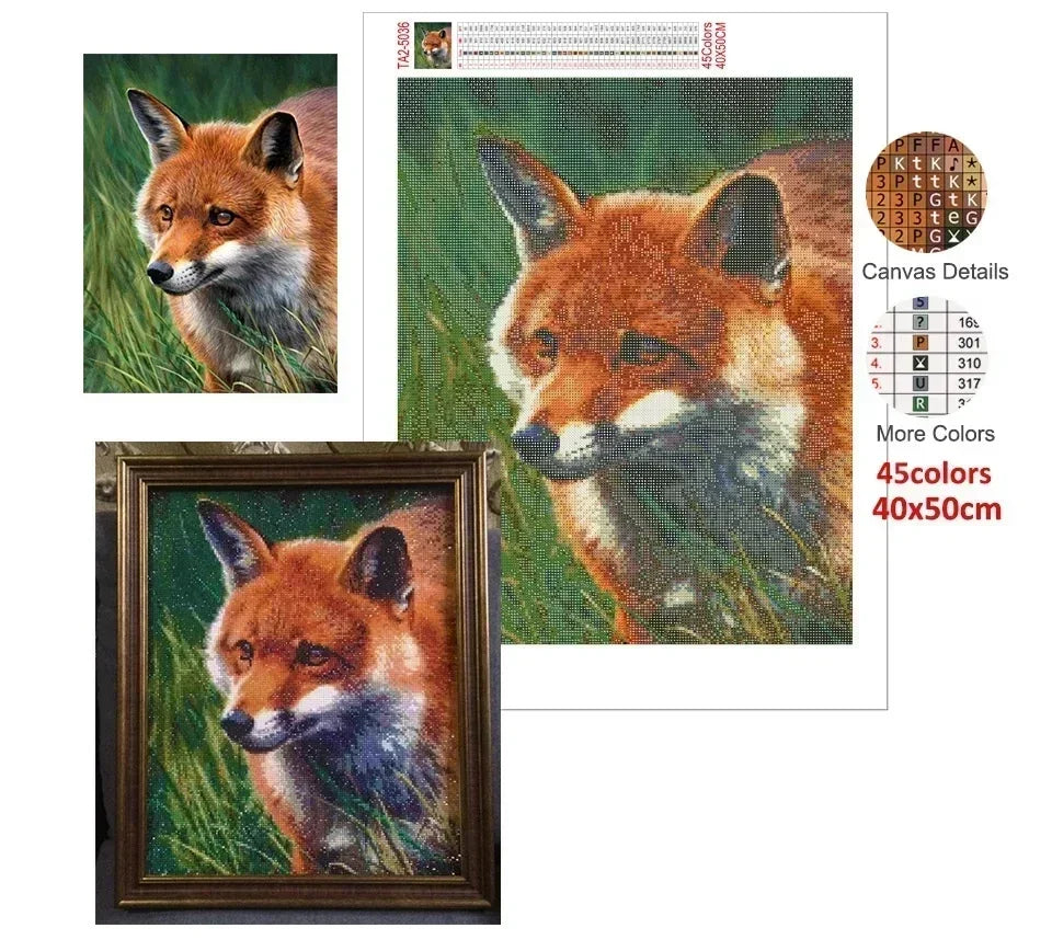 Cute Cow DIY Diamond Painting Kit Funny Ox Animals Pictures Diamond Embroidery Mosaic Oil Painting Handicraft Home Decor