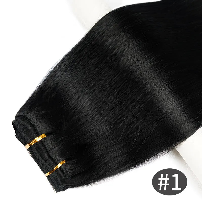 Doreen 160G 200G 240G Volume Series Brazilian Machine Remy Straight Clip In Human Hair Extensions Full Head 10Pcs 16 to 24 Inch