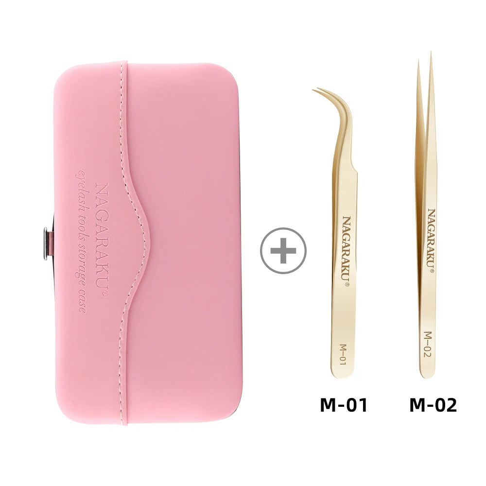 Makeup Eyelashes Tweezers Storage Container