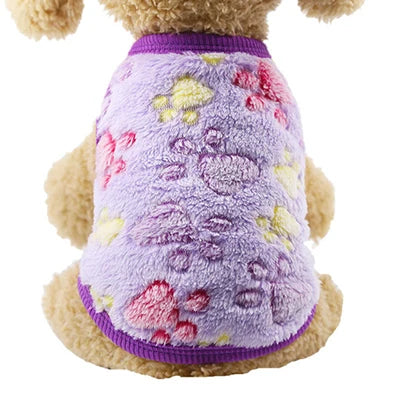 Cute Fleece Dog Winter Coat