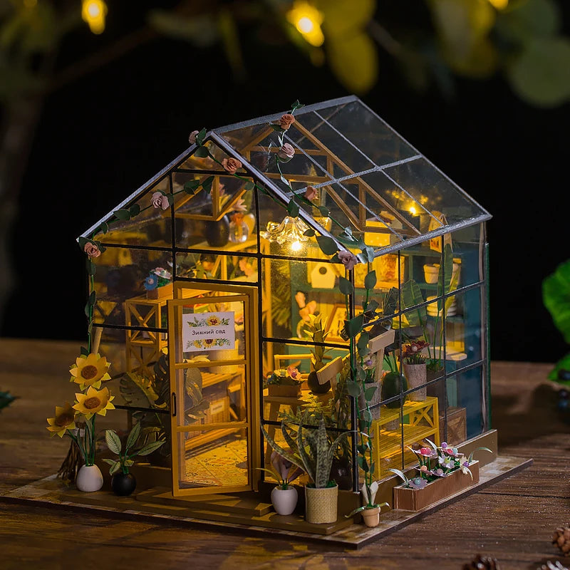 Mini DIY Flower Doll House Kit