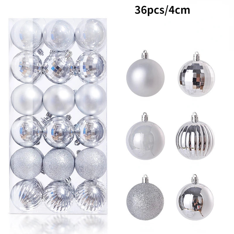 24-36Pcs Xmas Tree Balls Decorations