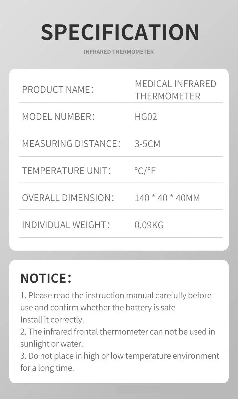 Medical Digital Infrared Thermometer