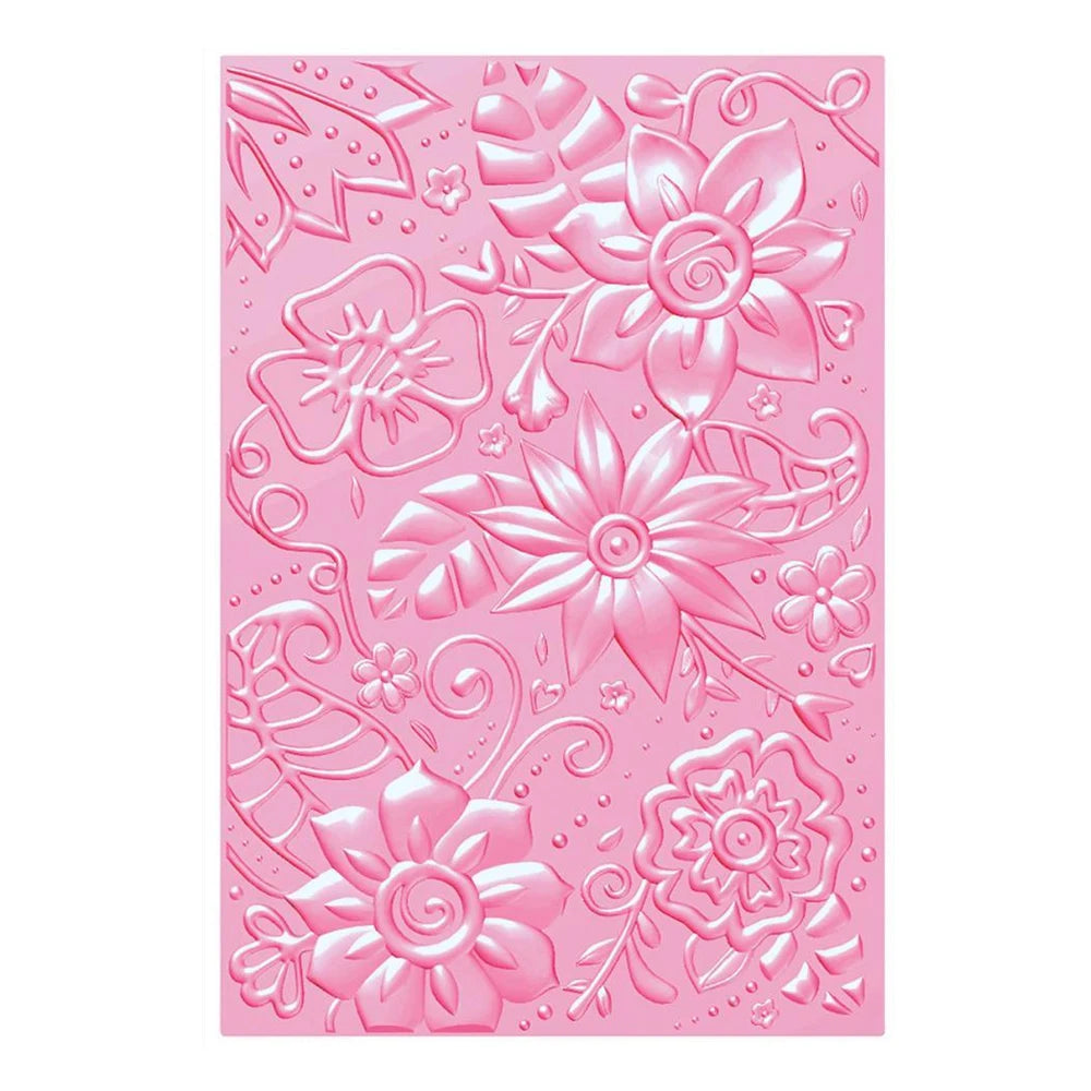 Beautiful Flower Petal Leaves 3D Embossing Folder for DIY Scrapbooking Background Adding Textured Decor Paper Card Crafting