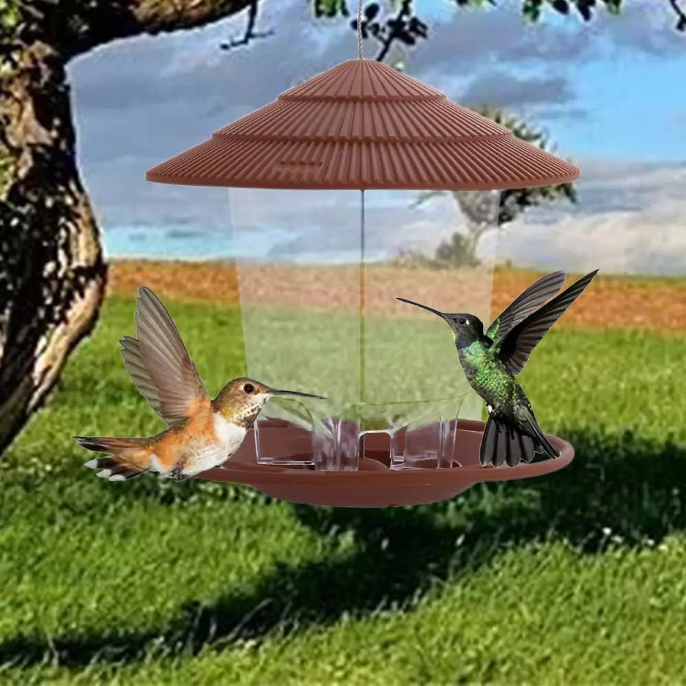 House-Type Outdoor Waterproof Pet & Bird Feed Station – Garden Food Container for Dogs, Cats, Birds, and Small Animals, Durable Weatherproof Feeding Tool