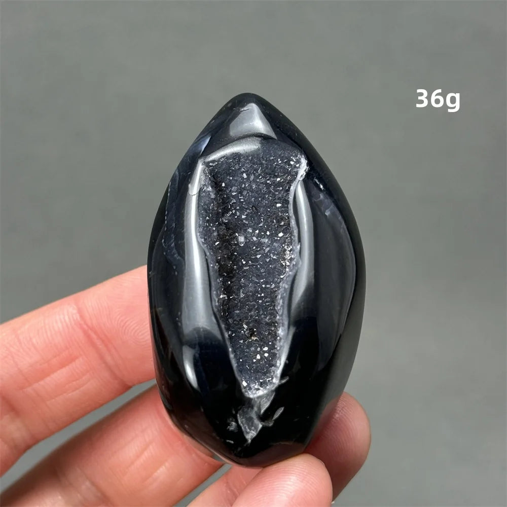 Healing Energy Natural Black Gemstone