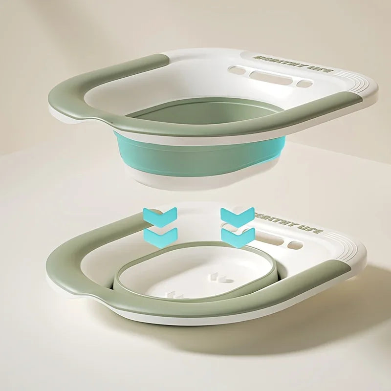 Folding Sitz Bath Basin No Squatting Gynecological Postpartum Nursing Bath Basin Home Pregnant Women's Buttocks Washing Basin
