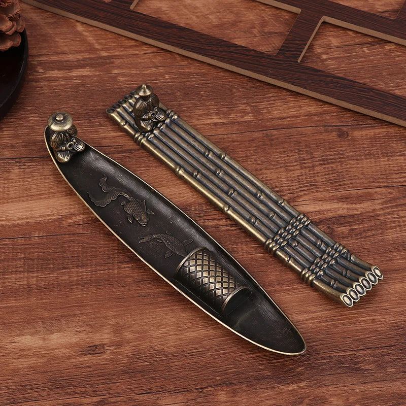 Creative incense burner decorations boat fishing old man Japanese incense burner aromatherapy ornaments home decorations