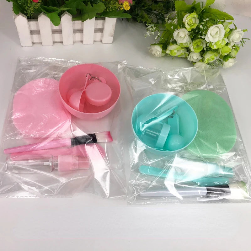 9/6pcs Facial Mask Bowl Set – DIY Beauty Tools with Bowls, Brushes, Spoons, and Sticks for Face Care