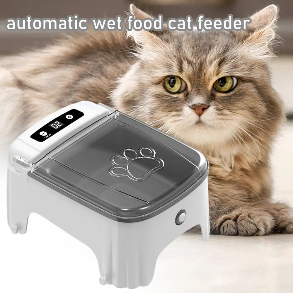 Smart Automatic Pet Feeder – Timed Sensor Dispenser for Cats and Dogs, Dry & Wet Food Slow Feeder Bowl