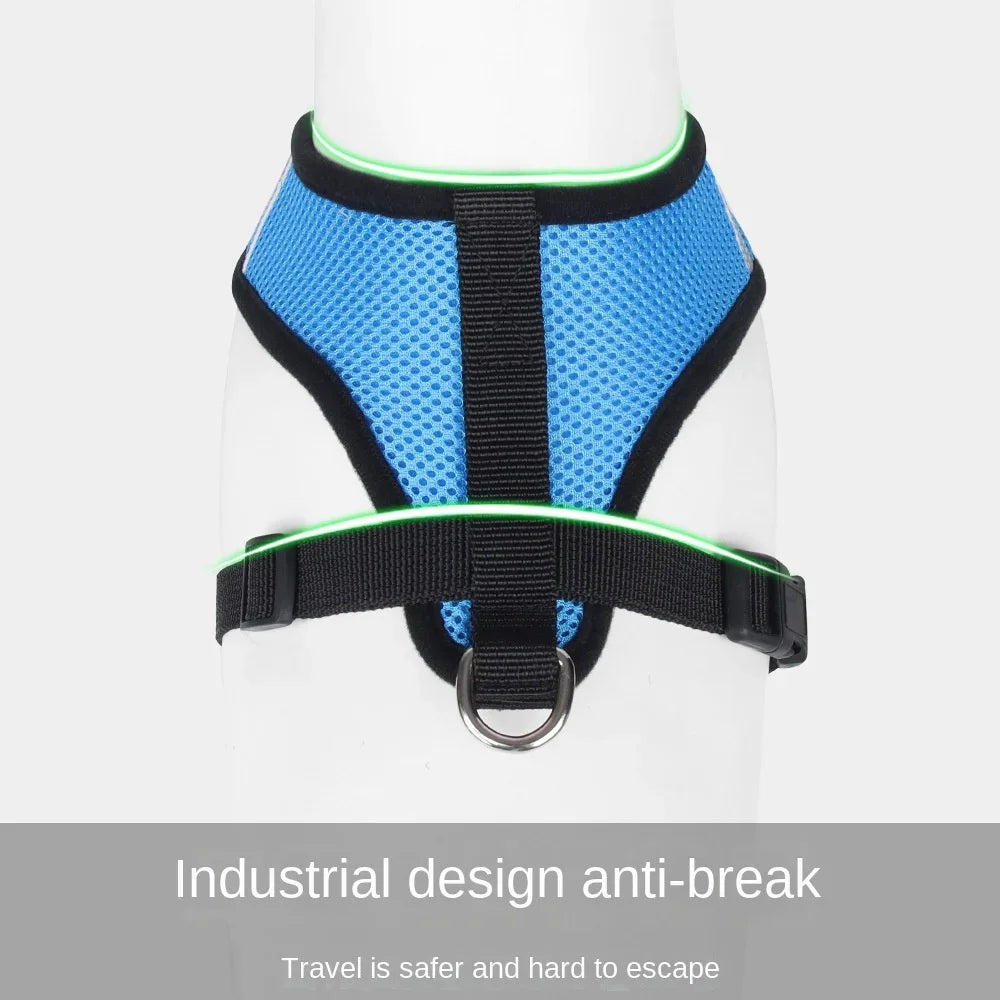 Adjustable Polyester Mesh Pet Harness Lead