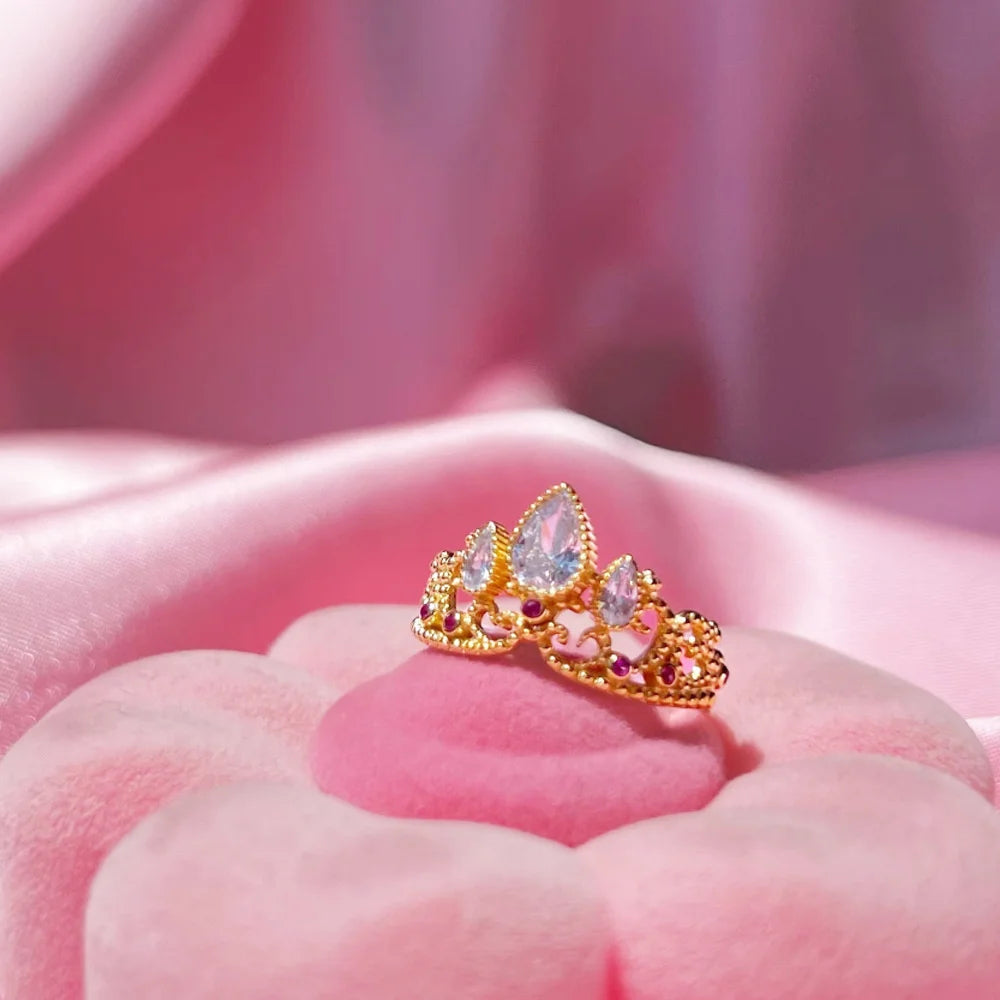Charm Rapunzel Crown Ring