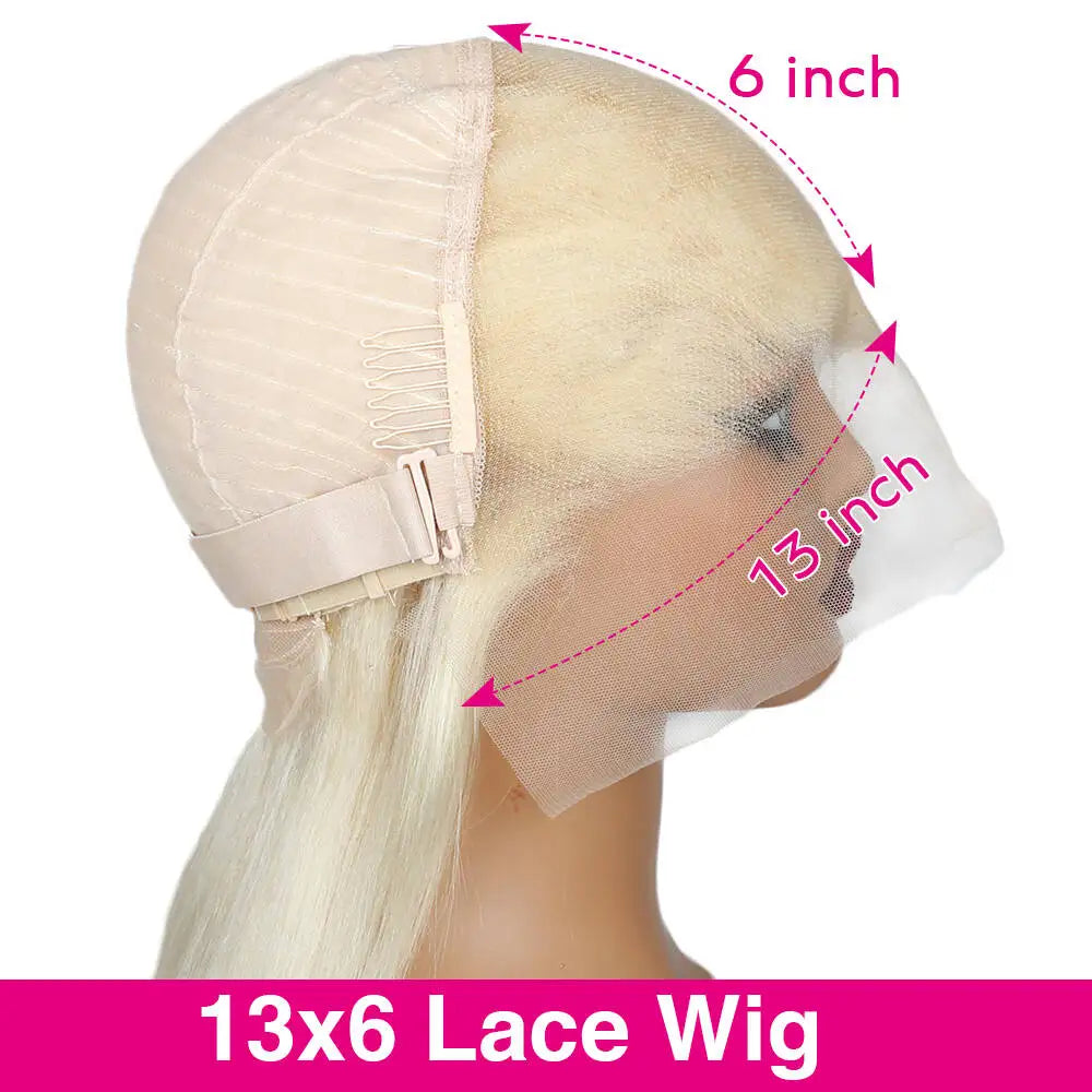 40 46 Inch 180 200% Density Blonde 613 Lace Front Wigs 13x6 HD Lace Wig Transparent Frontal 13X4 Bone Straight Human Hair Wigs