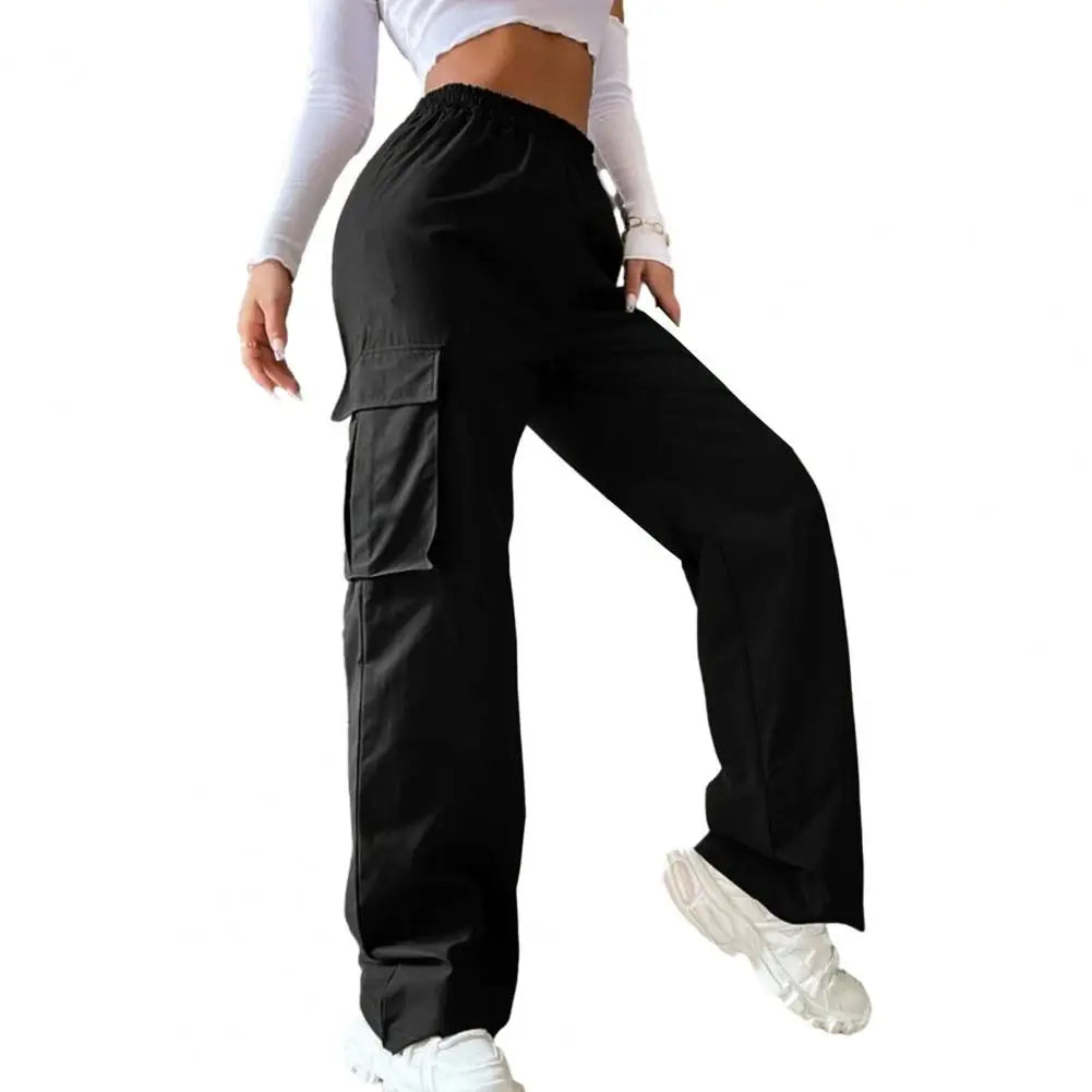 Women Cargo Trousers Korean Streetwear Casual Joggers