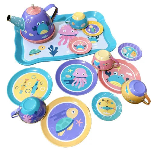 Simulation Tea Set Teapot Kitchen Afternoon Tea Pretend Play Toy Afternoon Tea Play Game Early Education Toys For Children Kids