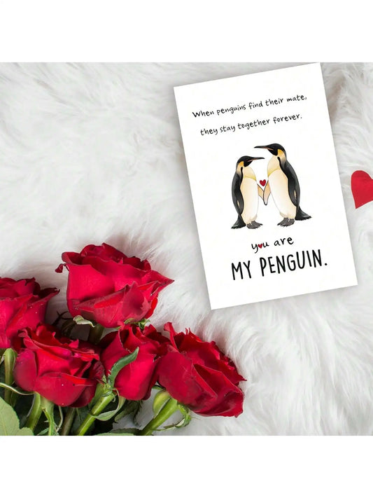 1pc Funny Love Card Valentine's Day Card Anniversary Gift Birthday Card I Love You Thiiiiis Much Small Business Supplies Thank Y