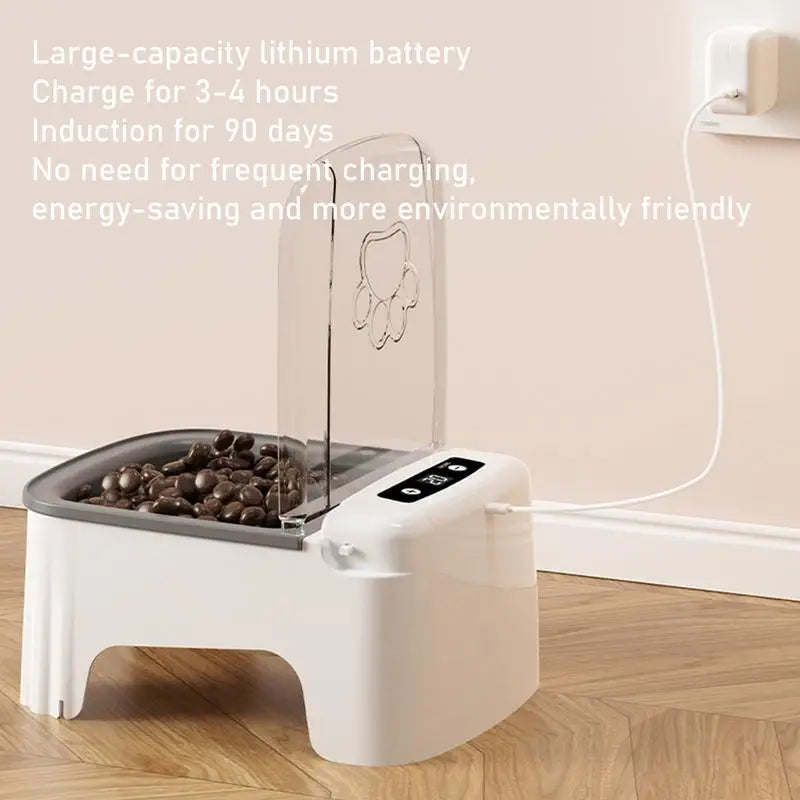 Smart Automatic Pet Feeder – Timed Sensor Dispenser for Cats and Dogs, Dry & Wet Food Slow Feeder Bowl
