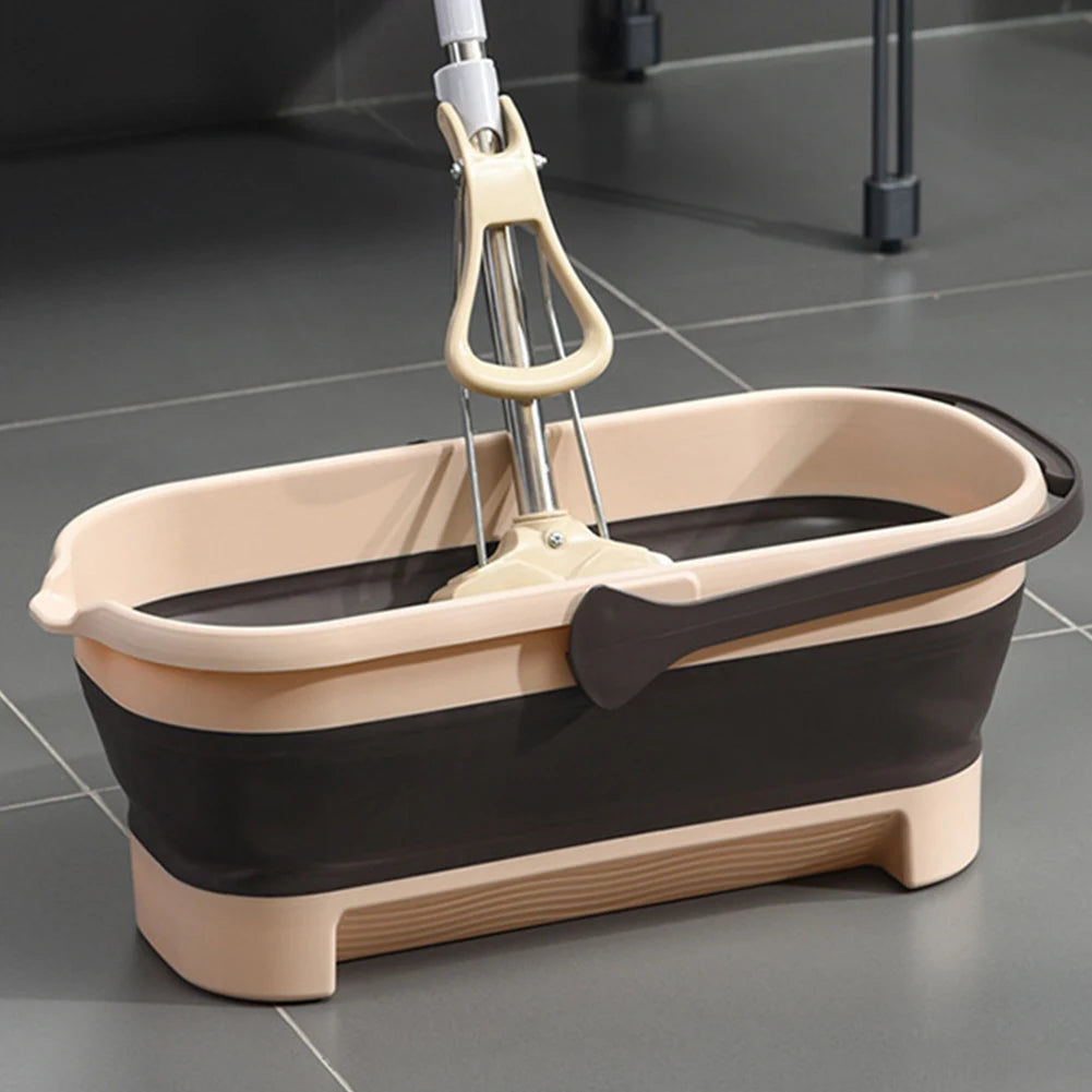 Portable Folding Collapsible Bucket With Handle