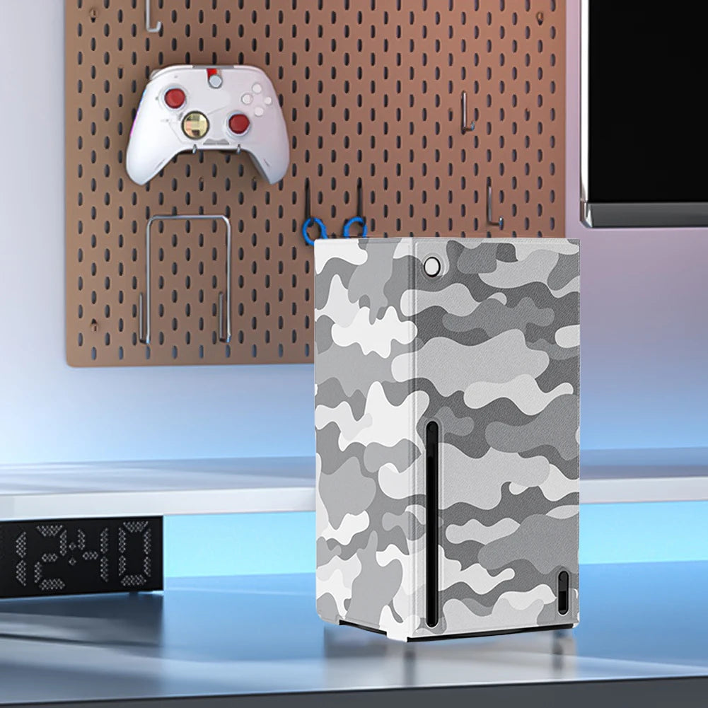 PU Protective Shell Dustproof Console Full Body Skin Magnetic Closure Protective Skin Cover for Xbox Series S X Game Console