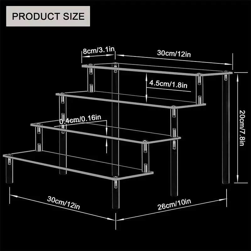 1-5 Tier Acrylic Display Stand