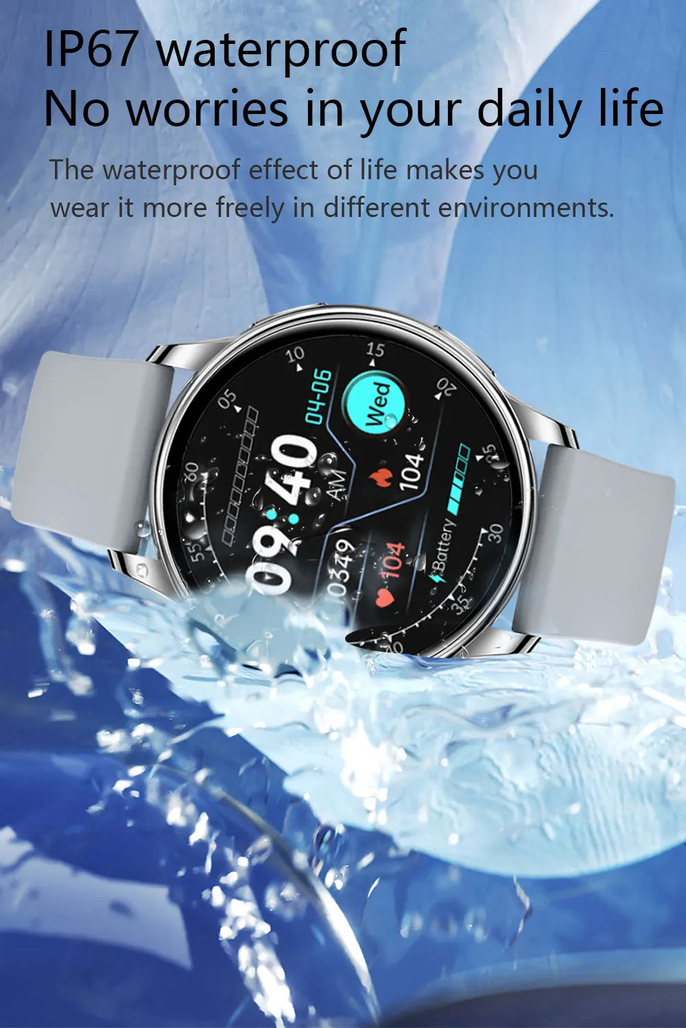 Womens Sport Fitness Bluetooth Call Smart Watch