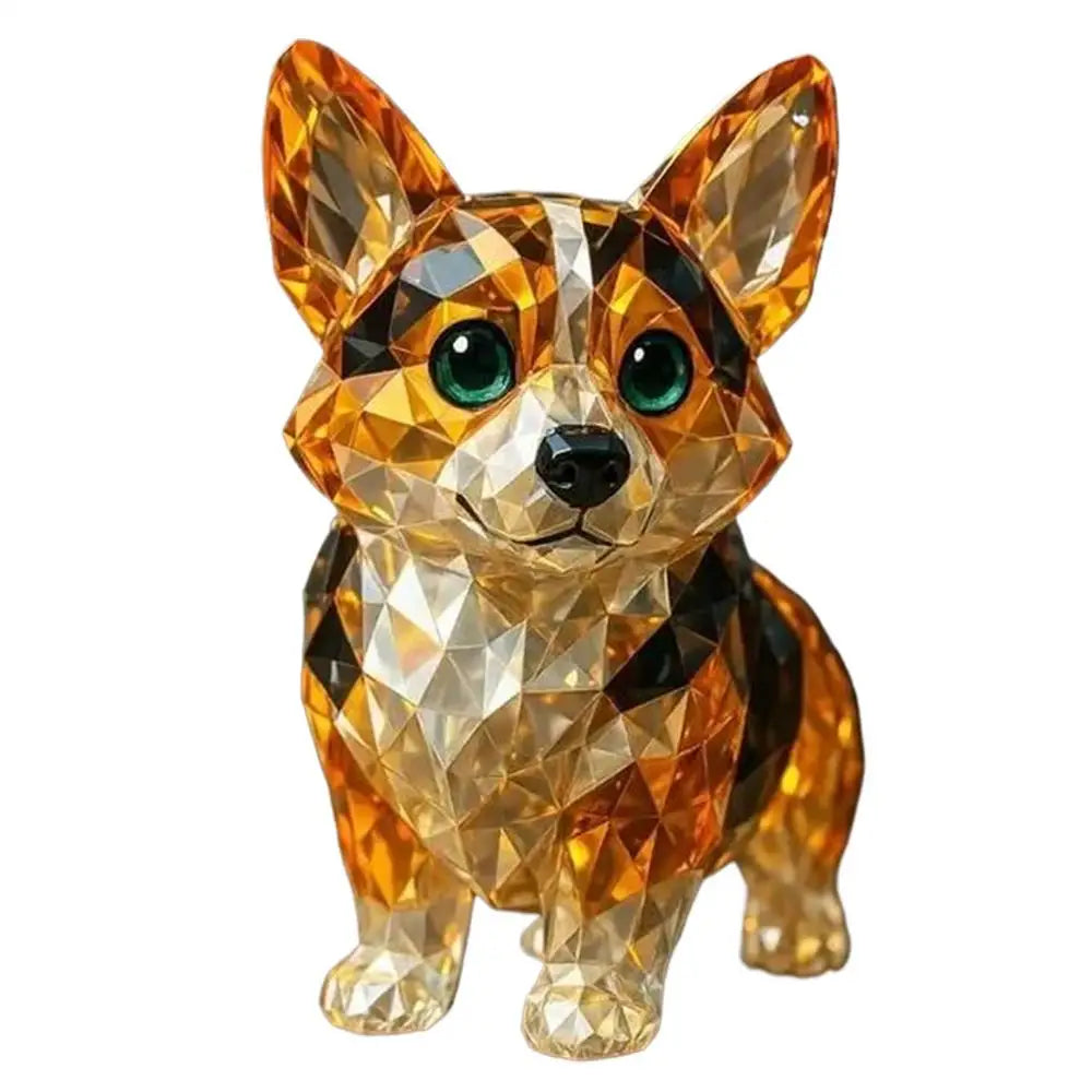 Crystal Animal Figurines Realistic Animal Holiday Collection Handcrafted Collectibles Portable Space-Saving Sculpture For Table