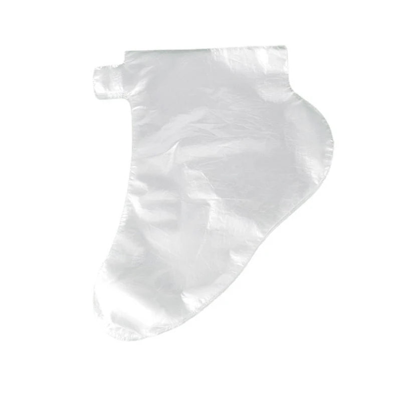 100PCS/bag Transparent Disposable Foot Bags Detox SPA Covers Pedicure Prevent Infection Remove Chapped Bath Wipe Foot Care Tools