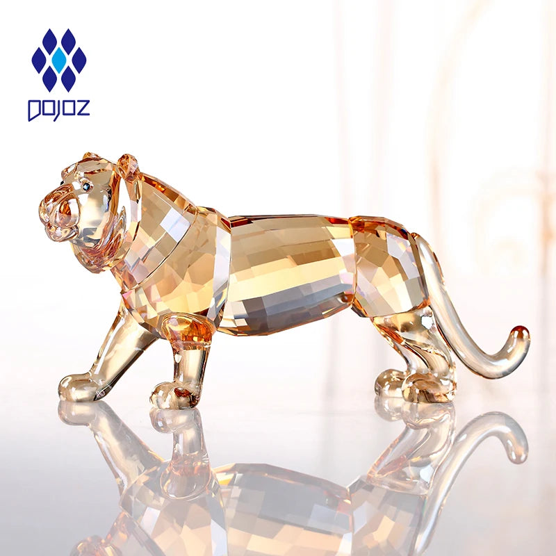 Crystal Dog Figurine for Birthday Gifts Chinese Zodiac Animal Art Craft Lucky Fortune Desktop Decor for Home Office Display
