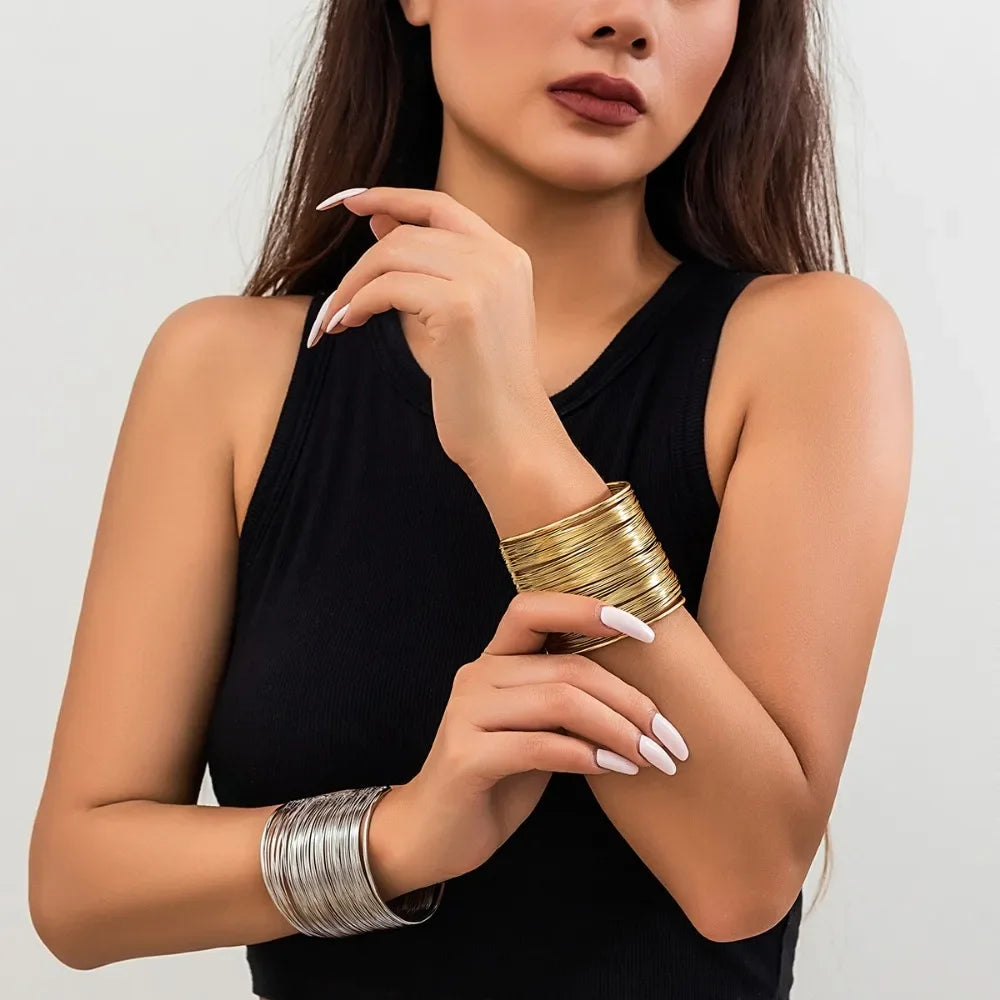 Hyperbolic Gold Plated Bangle