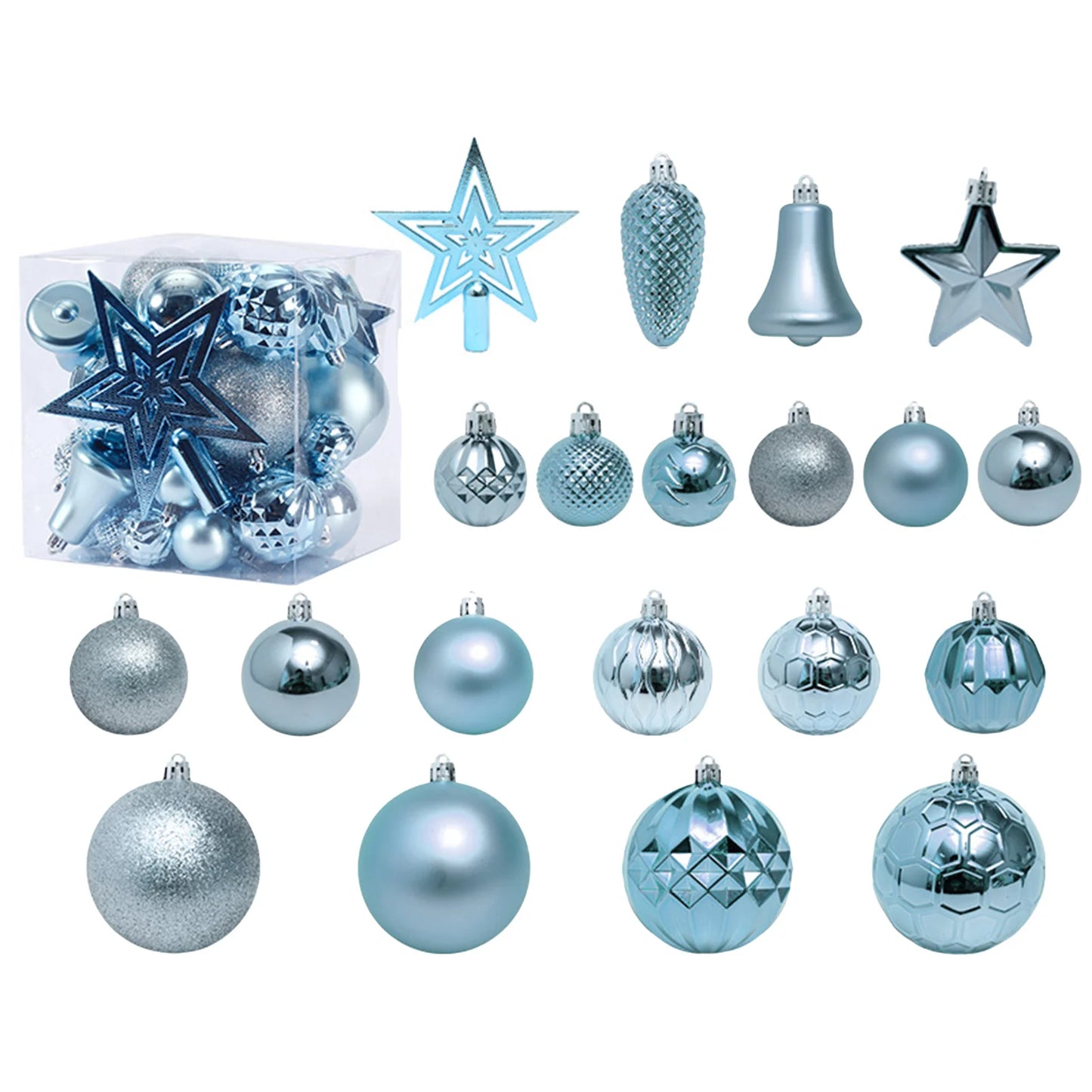 Christmas Tree Hanging Balls Decoration Easy to Hang Lightweight Durable Balls for Parties Weddings Office Buildings MIAO